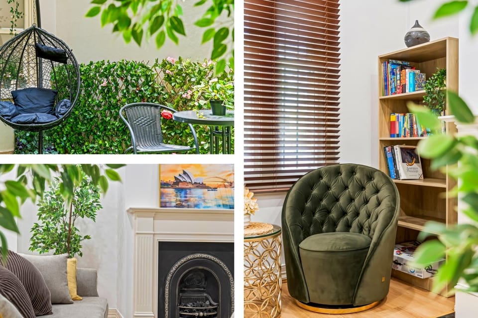 Library, Living room, Decorative detail, Seating area