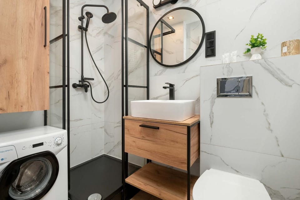 Shower, Bathroom, washing machine