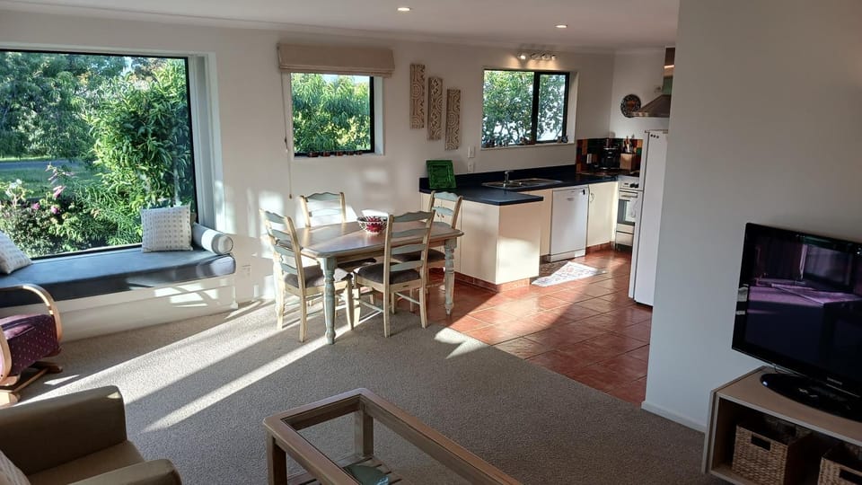 Living room, kitchen