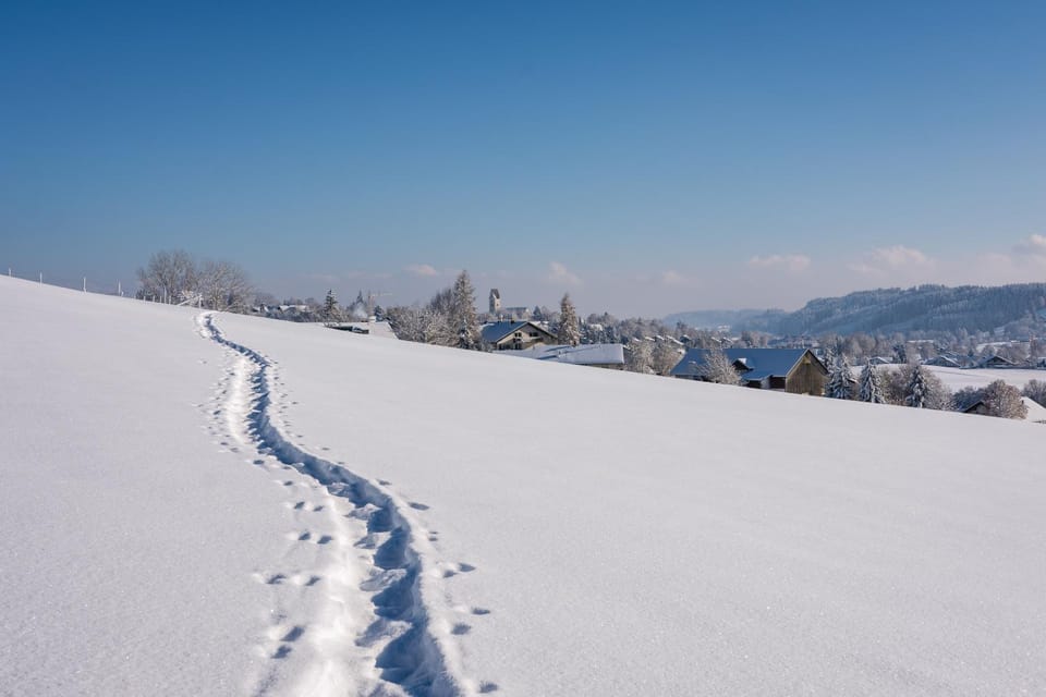 Day, Natural landscape, Winter, Mountain view