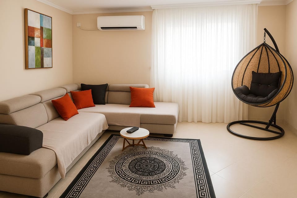 Living room, air conditioner