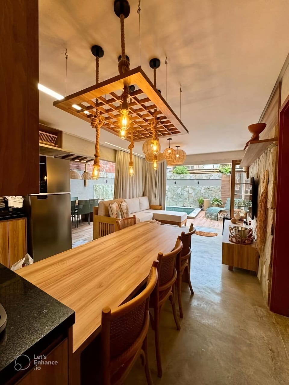 Living room, Seating area, Dining area