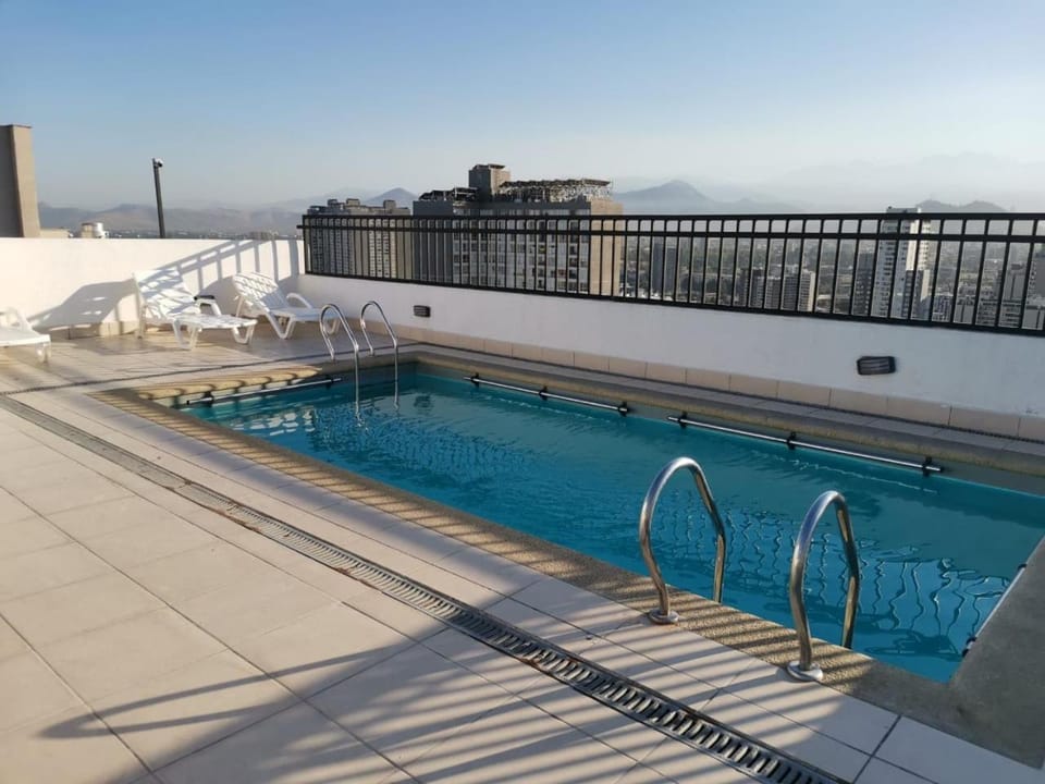 View (from property/room), Pool view, Swimming pool, sunbed