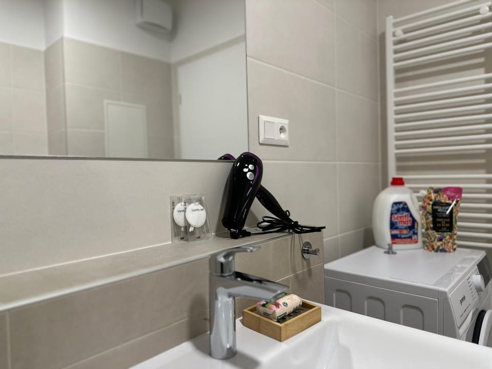 Bathroom, hair dryier