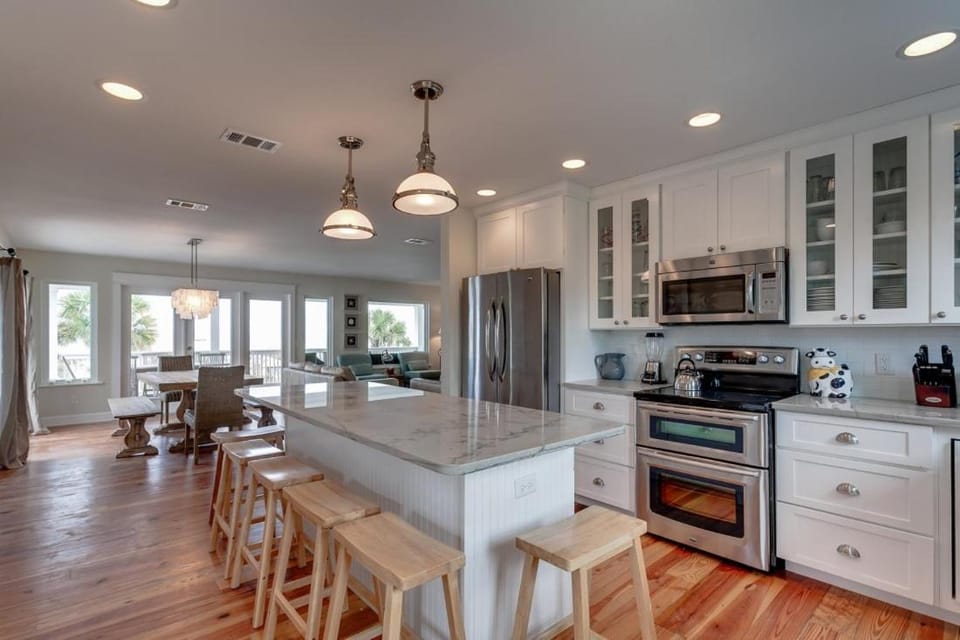 Cottage One Gorgeous Ocean View From 60 foot Deck House in Saint Augustine Beach