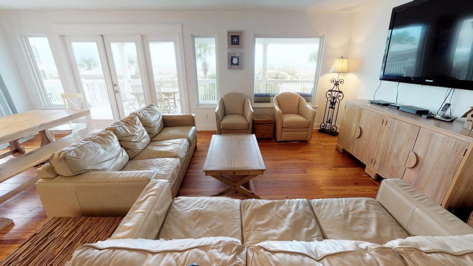 Cottage One Gorgeous Ocean View From 60 foot Deck House in Saint Augustine Beach