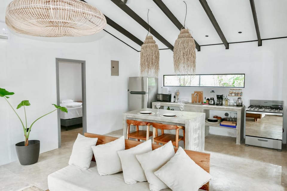 Living room, kitchen