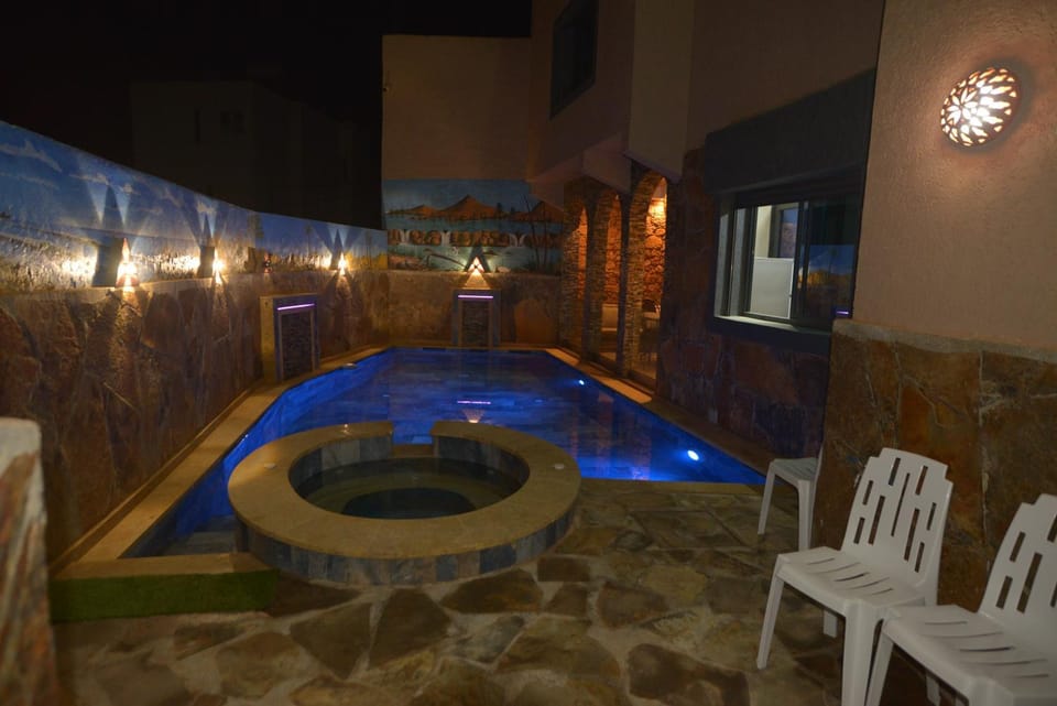 Night, Hot Tub, Pool view, Swimming pool