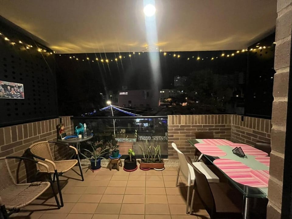 Night, View (from property/room), Balcony/Terrace