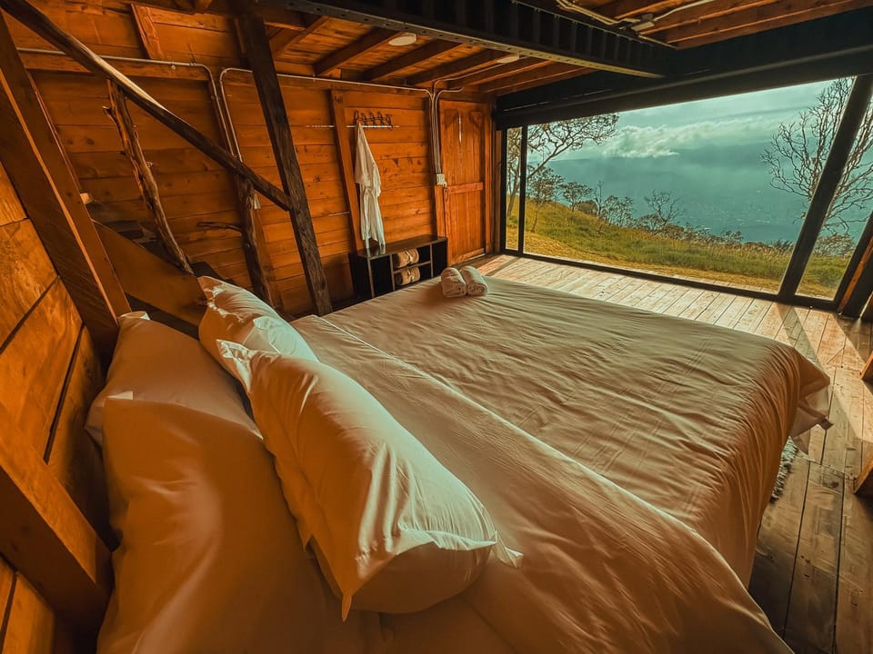Bed, Natural landscape, Photo of the whole room, Bedroom