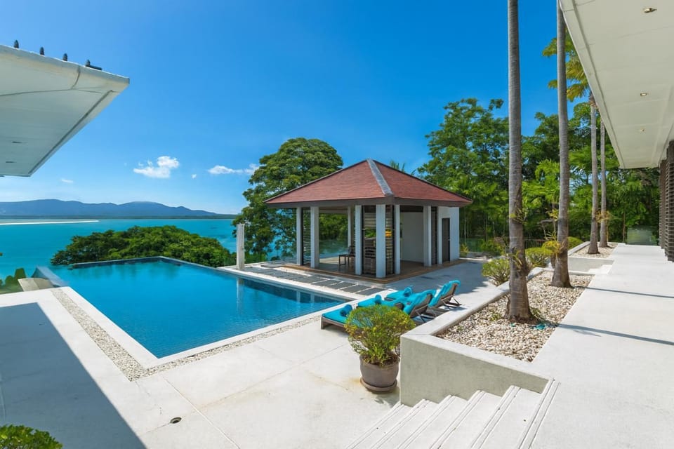 Natural landscape, Pool view, Swimming pool, sunbed