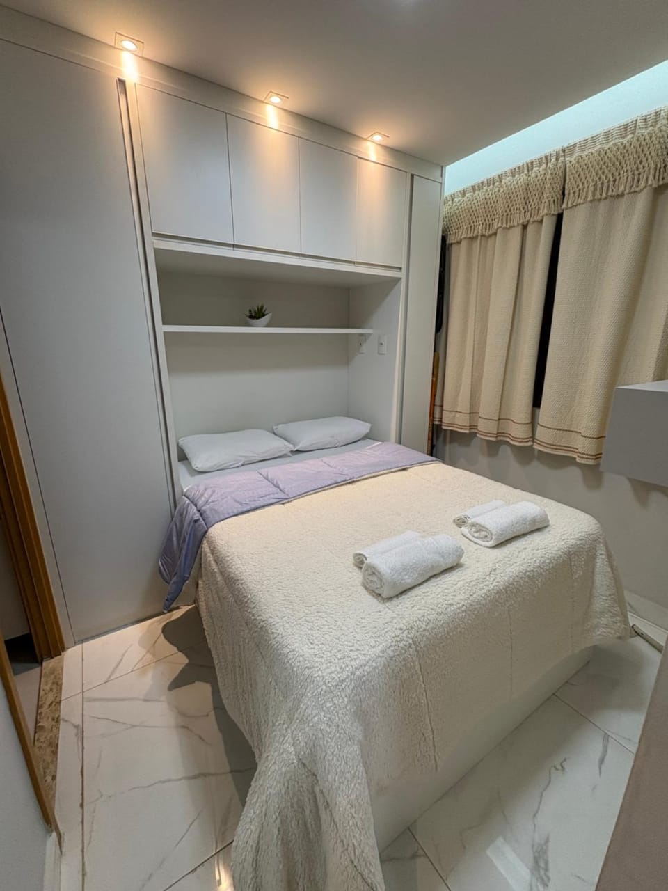 Bed, Photo of the whole room, Bedroom, towels, wardrobe