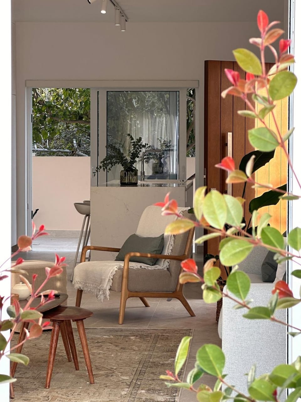 Garden, Living room, Seating area, Garden view
