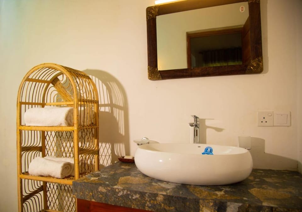 Bathroom, towels