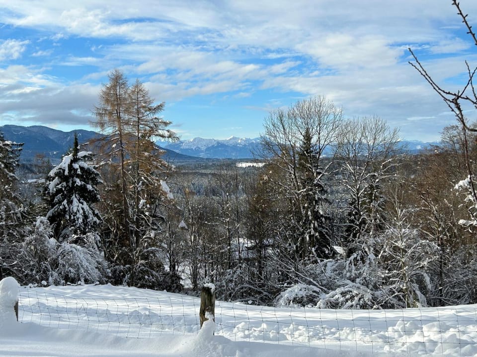 Natural landscape, Winter, Mountain view