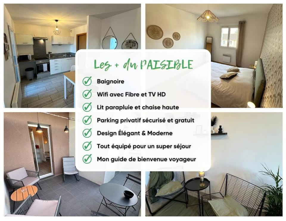 LE PAISIBLE - Parking gratuit - Entrée ville Apartment in Nouvelle-Aquitaine