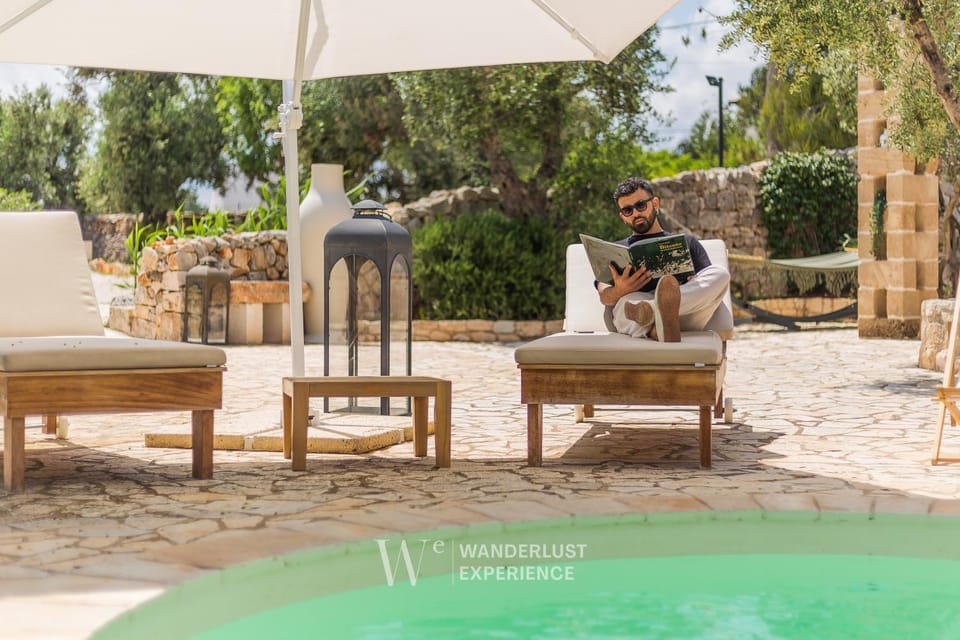 Patio, Day, People, Garden, Garden view, Swimming pool, sunbed