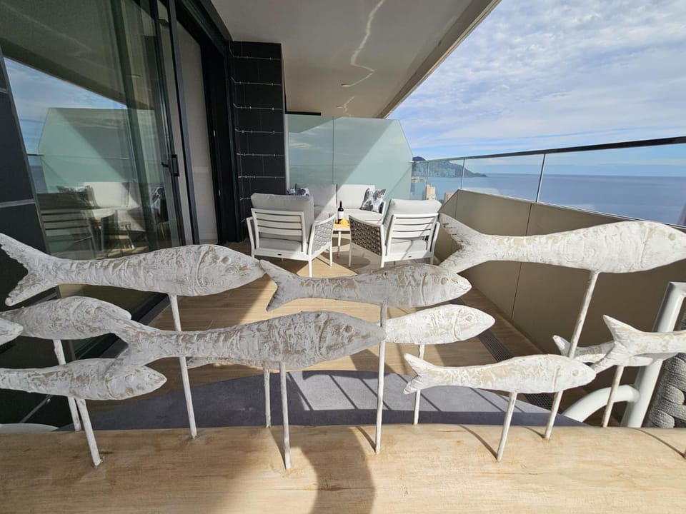 View (from property/room), Balcony/Terrace, Sea view