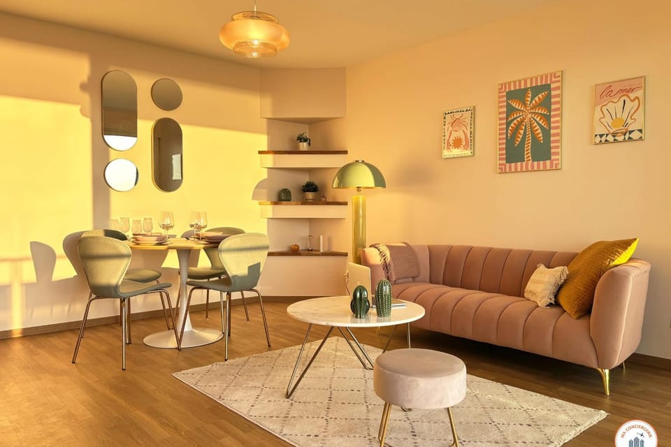 Living room, Seating area, Dining area