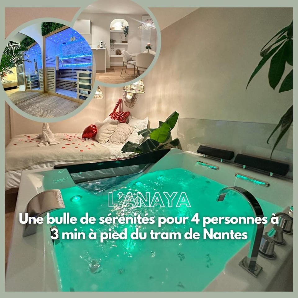 L Anaya Nantes Spa et Sauna Apartment in Rezé