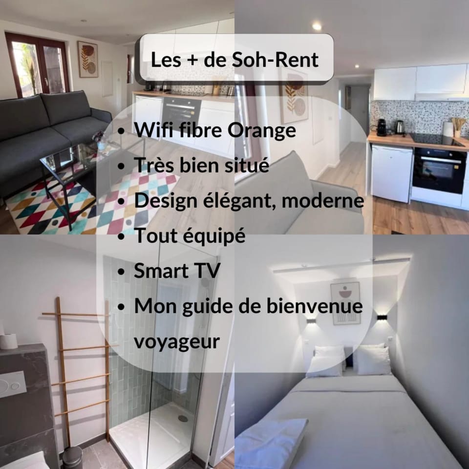 Soh Rent Cozy Appartement Schiltigheim proche Strasbourg terrasse -Tv Apartment in Strasbourg