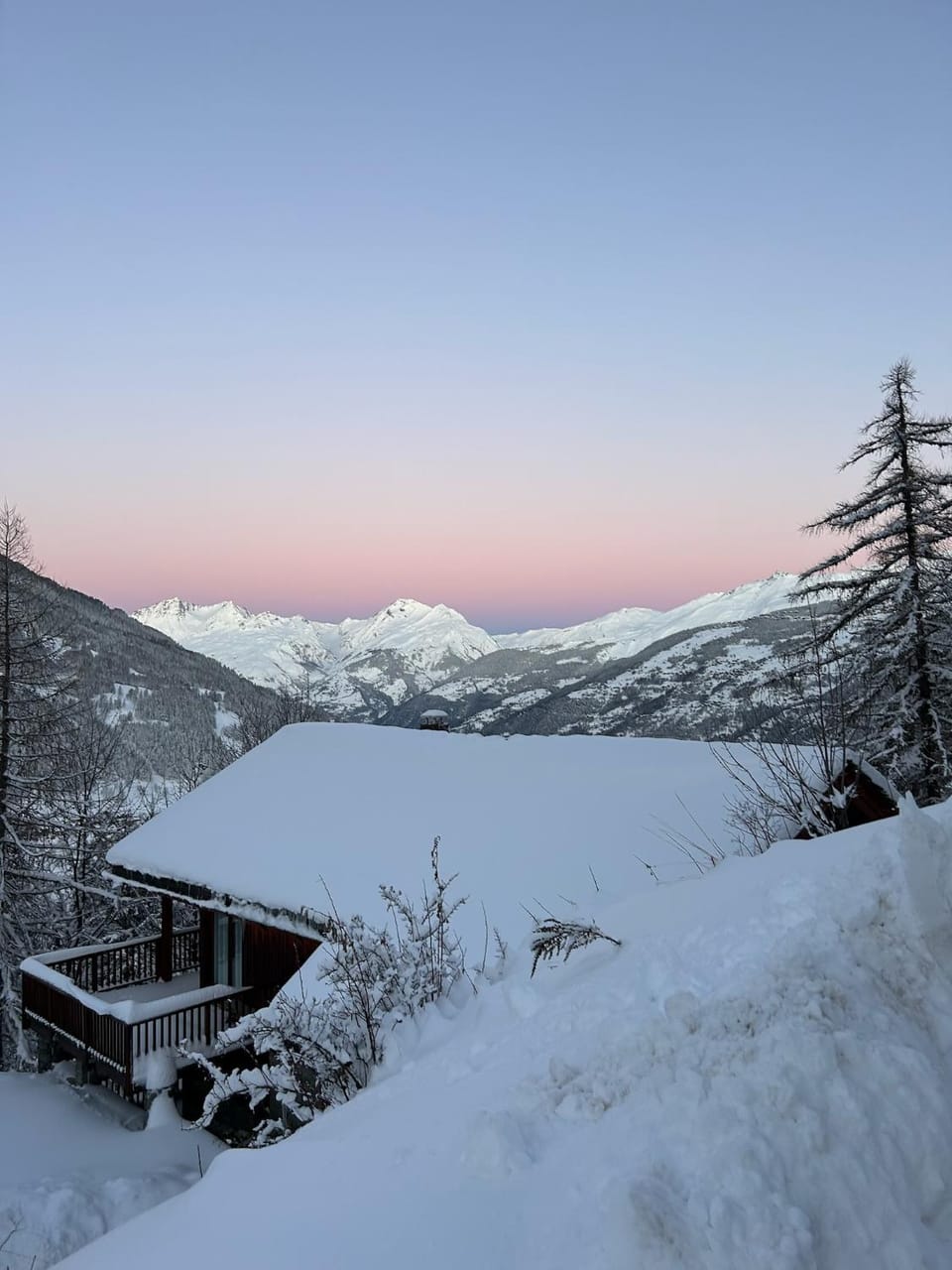Natural landscape, Winter, Mountain view