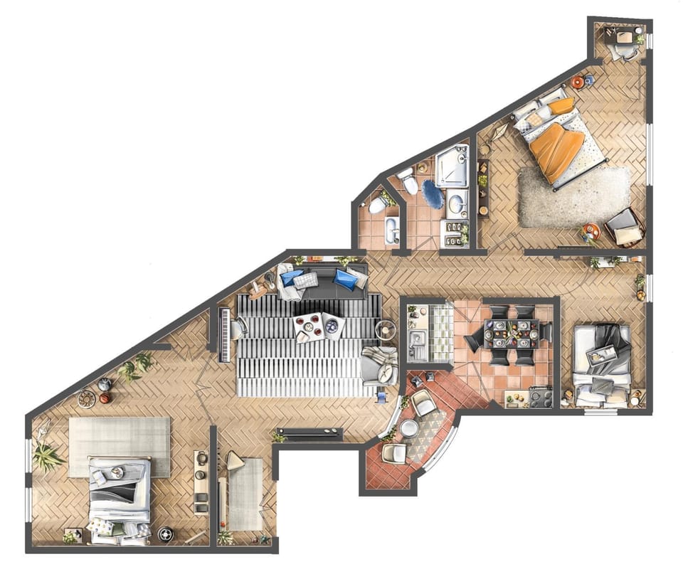 Photo of the whole room, Location