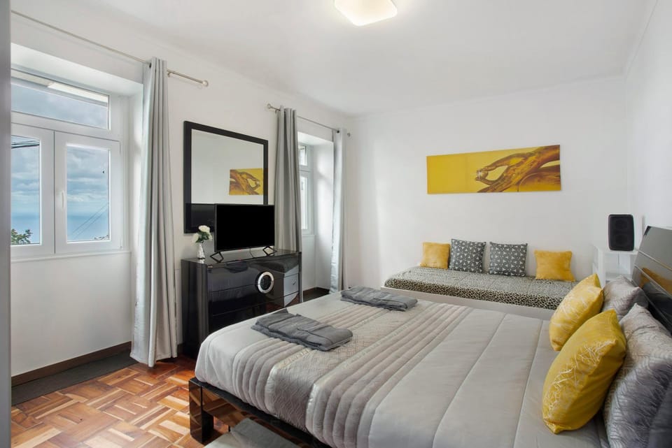 Property building, Living room, Bedroom