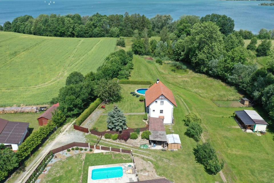 Property building, Natural landscape, Lake view, Pool view, Swimming pool