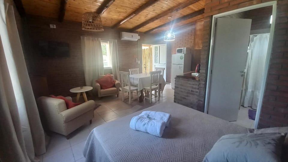 Bed, Photo of the whole room, Bedroom, towels, air conditioner