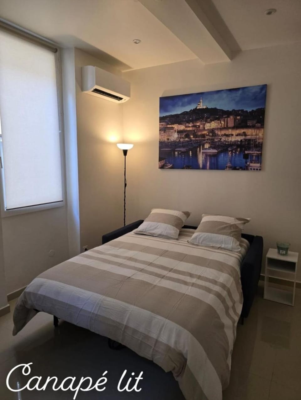 Bed, Bedroom, air conditioner