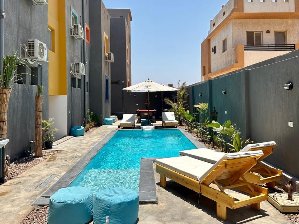 Property building, Pool view, Swimming pool