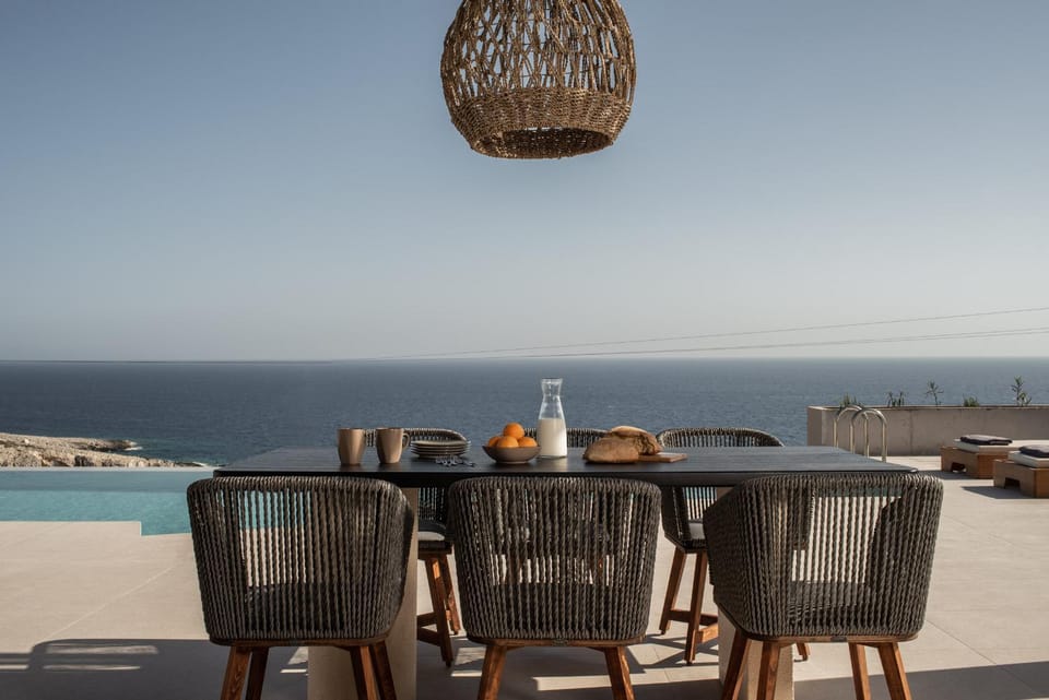 Patio, Day, Natural landscape, View (from property/room), Balcony/Terrace, Pool view, Sea view, Swimming pool