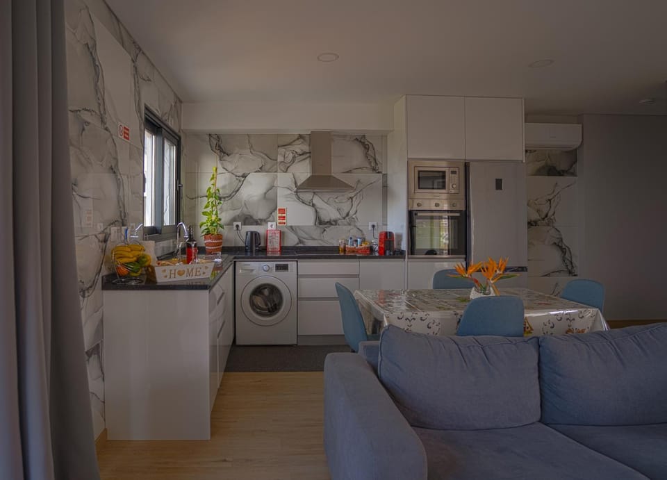 Kitchen or kitchenette, Living room, washing machine