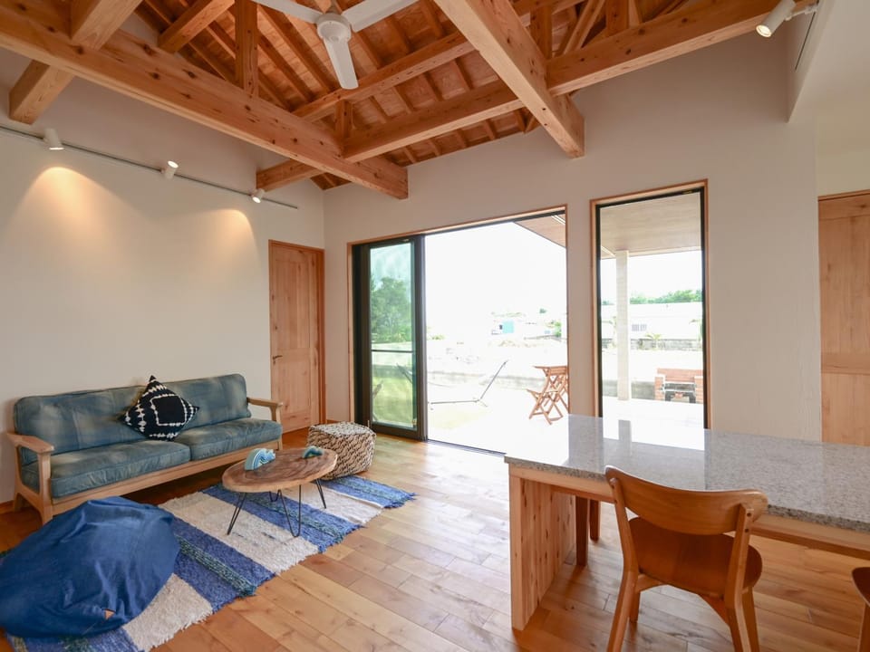 Patio, Living room, Seating area, Dining area