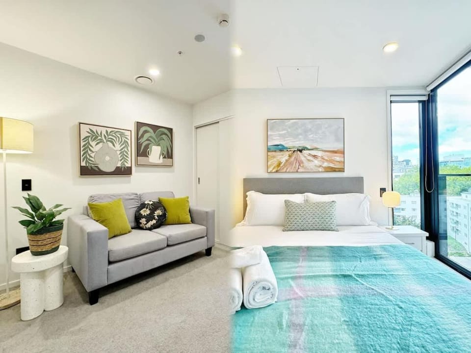 Lush City Escape - Fresh 1B Studio Near Skytower Pool Gym SaunaSauna Apartment in Auckland