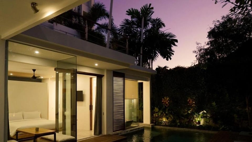 Property building, Night, Natural landscape, View (from property/room)