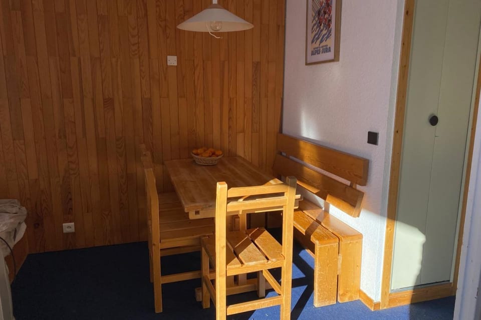 Studio with balcony in Plagne Village Apartment in Mâcot-la-Plagne