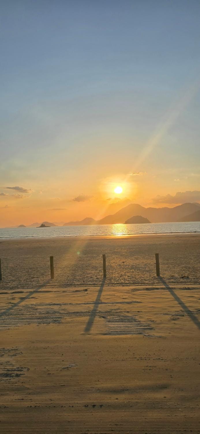 Natural landscape, Beach, Sea view, Sunset