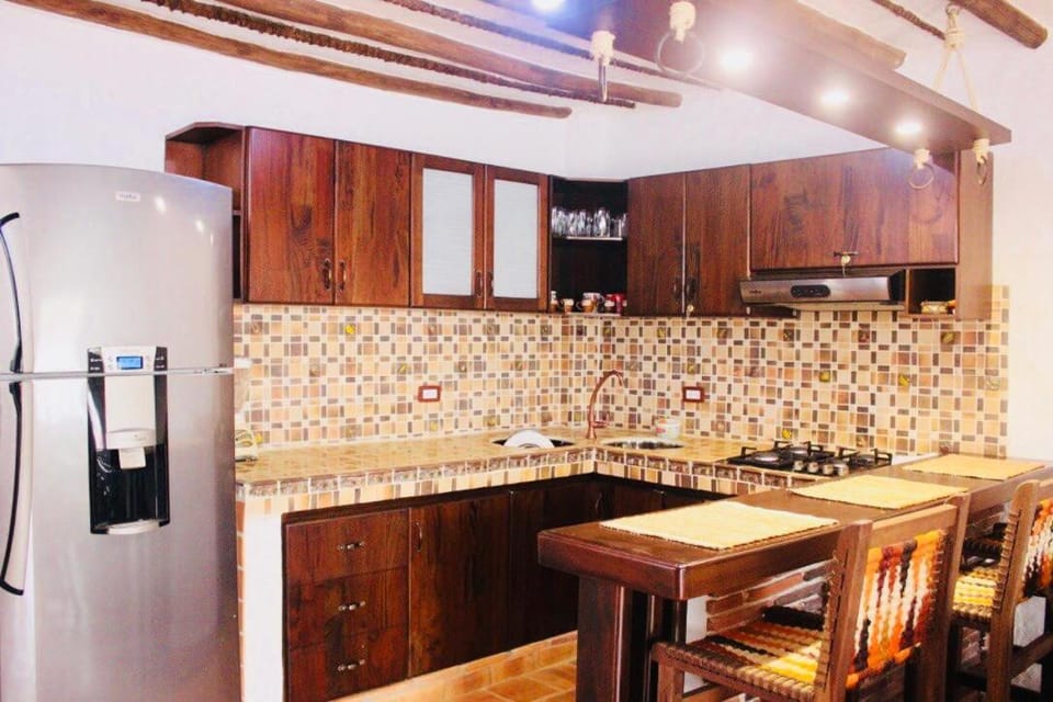 Kitchen or kitchenette, oven, stove