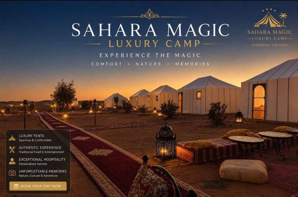 Sahara Magic Camp Luxury tent in Morocco