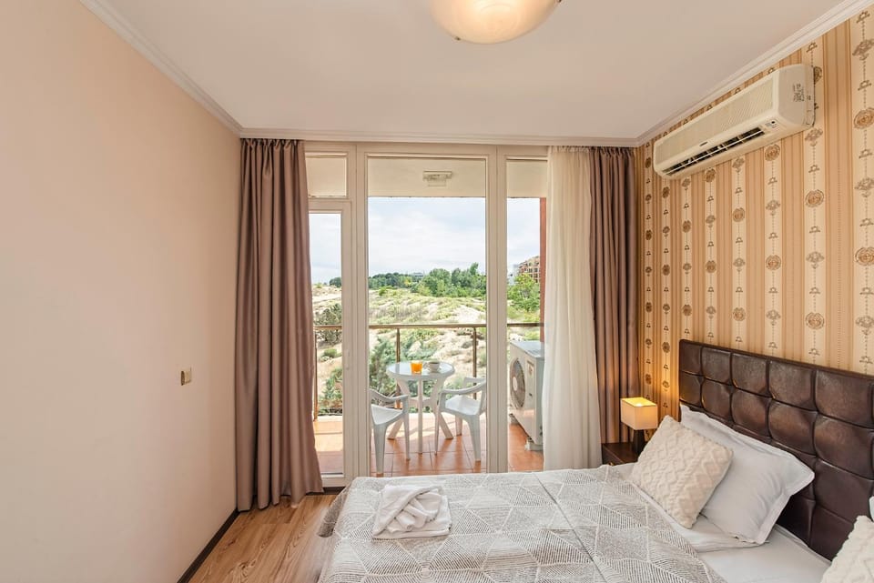 Bed, View (from property/room), Bedroom, air conditioner