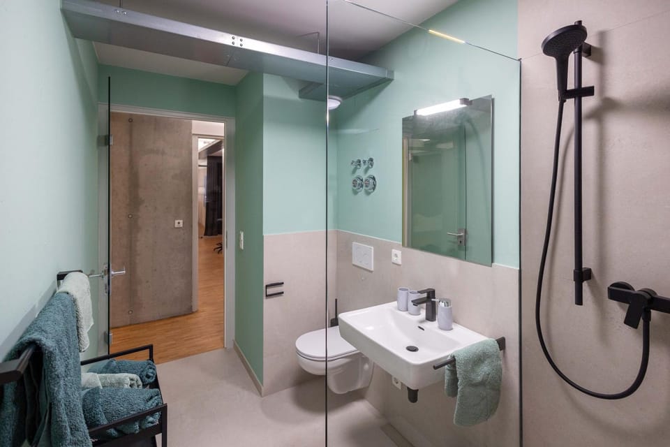 Shower, Toilet, Bathroom, towels