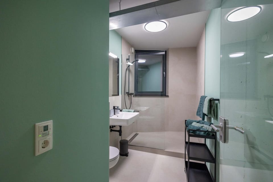 Shower, Toilet, Bathroom, towels