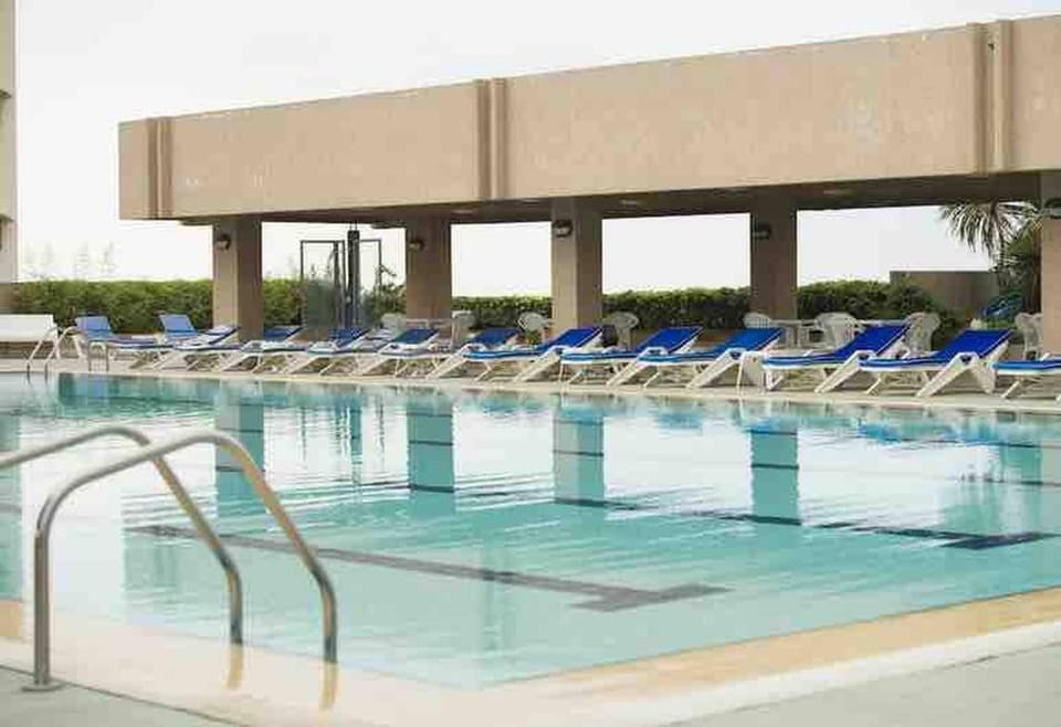 Swimming pool, furniture