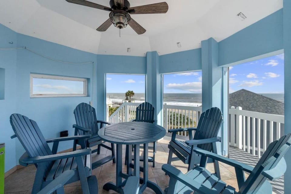 Pisces Rising | Oceanview Home with Pool & Hot Tub | Cupola | Balconies House in Flagler Beach