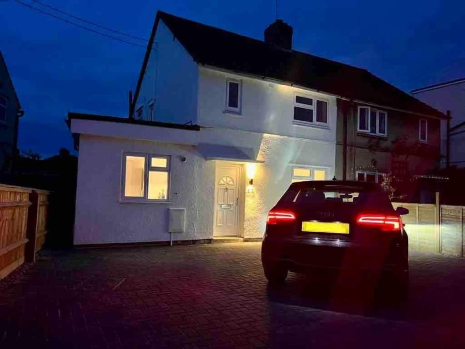Property building, Night, Parking