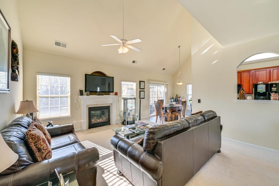 6 Mi to Charlotte Motor Speedway: Home w/ Fire Pit House in Concord