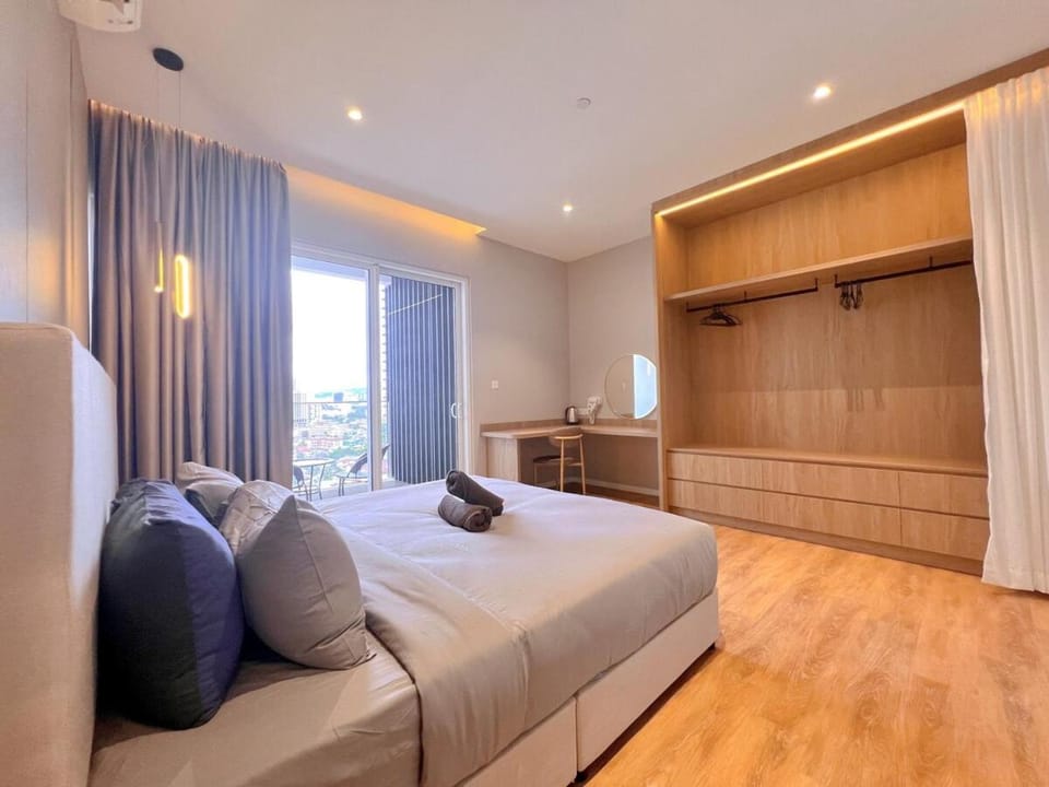 Bed, Photo of the whole room, Bedroom, wardrobe
