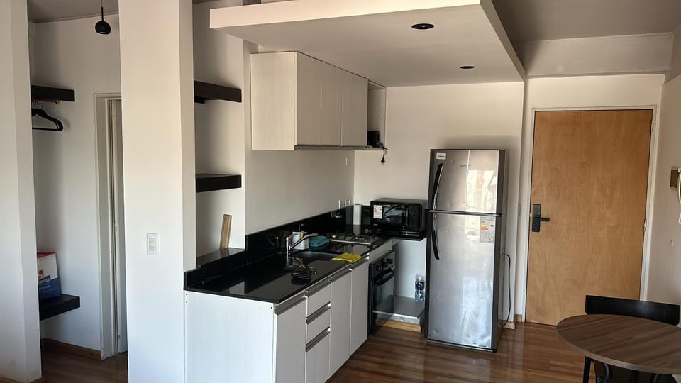 Kitchen or kitchenette, oven, stove